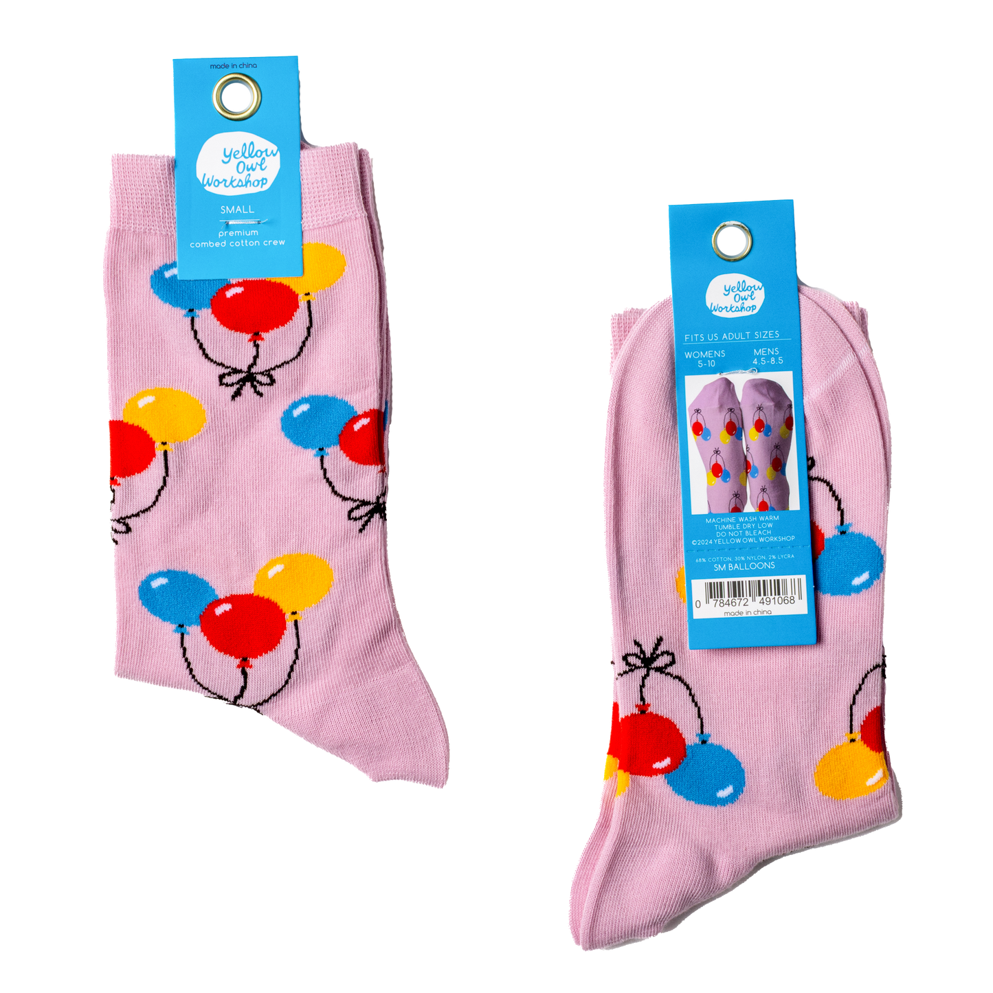 Balloons Small Crew Socks