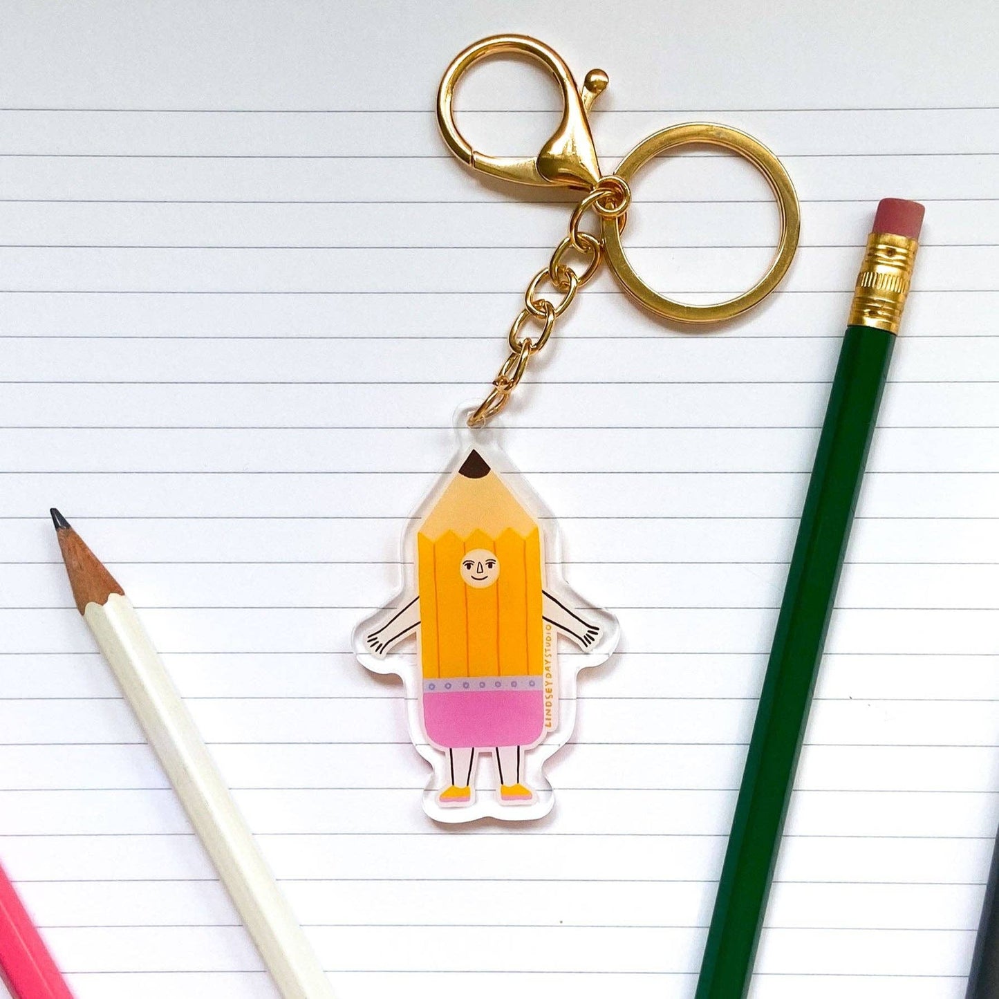 Pencil Friend Keychain