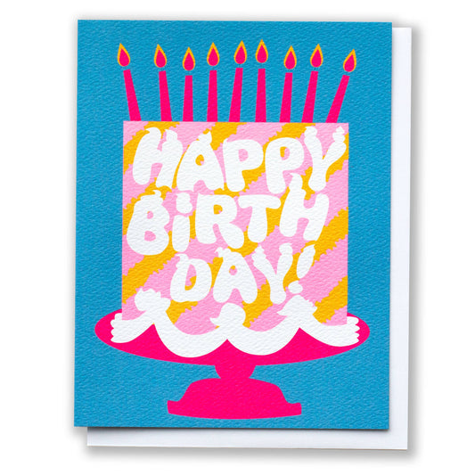 Pink Cake Birthday Dreams card