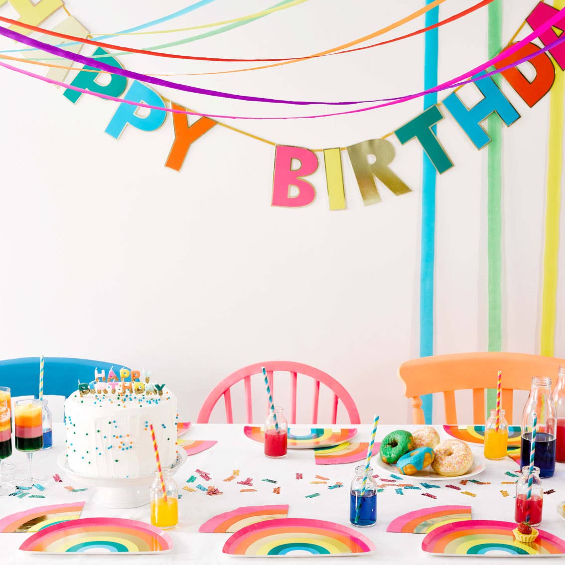 Rainbow Birthday Garland