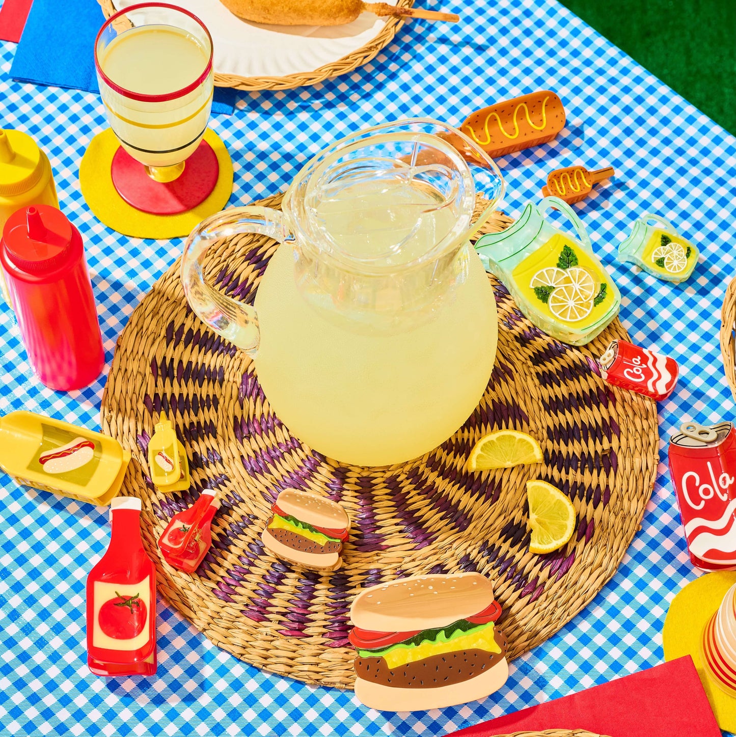 Mini Ketchup Hair Claw Clip