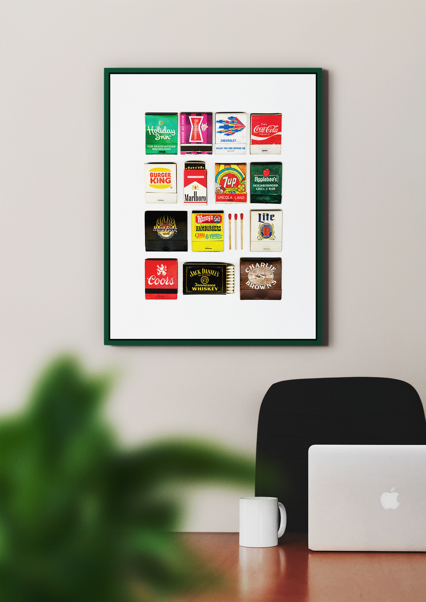 Americana II Vintage Matchbook Collage print