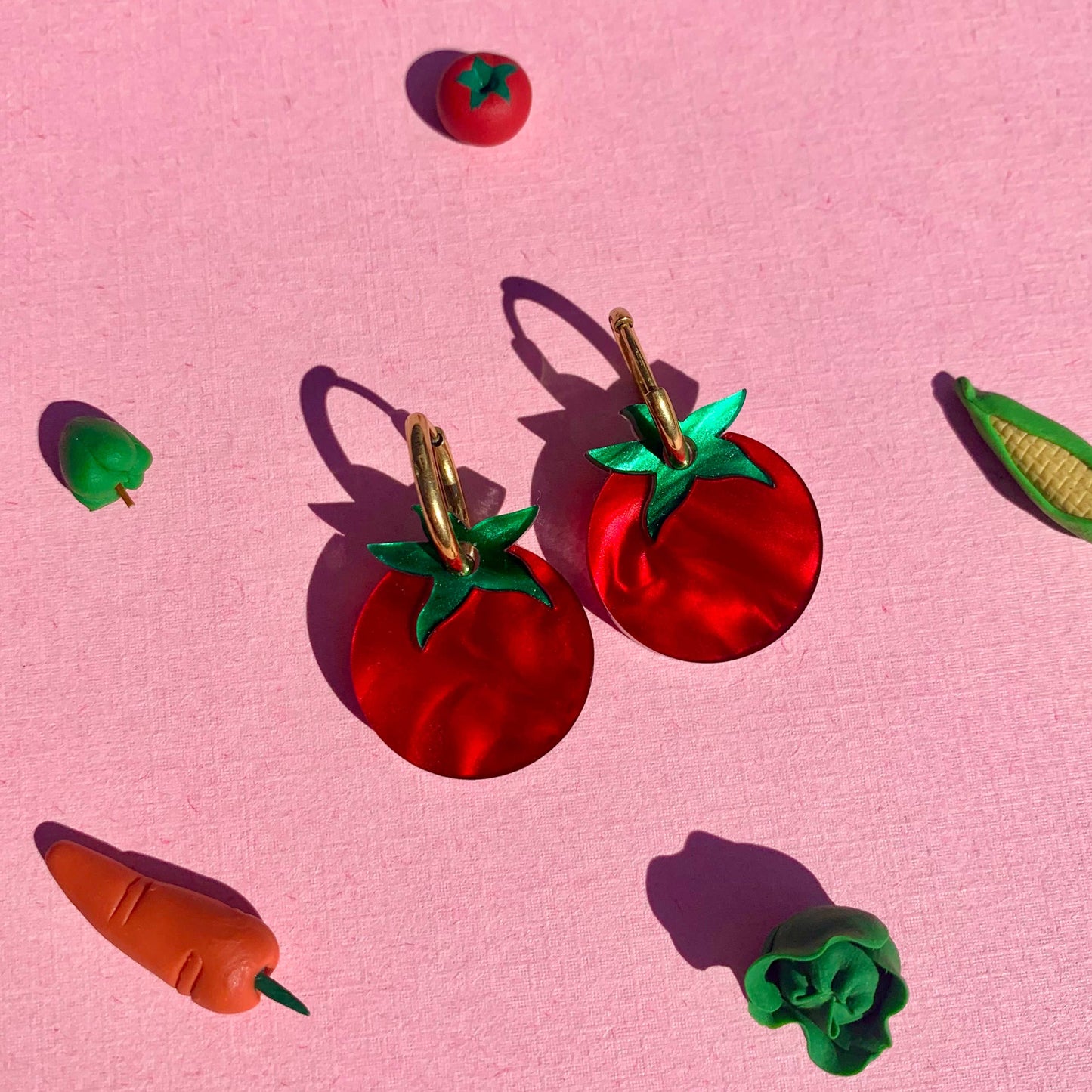 Tiny Tomatoes Earrings