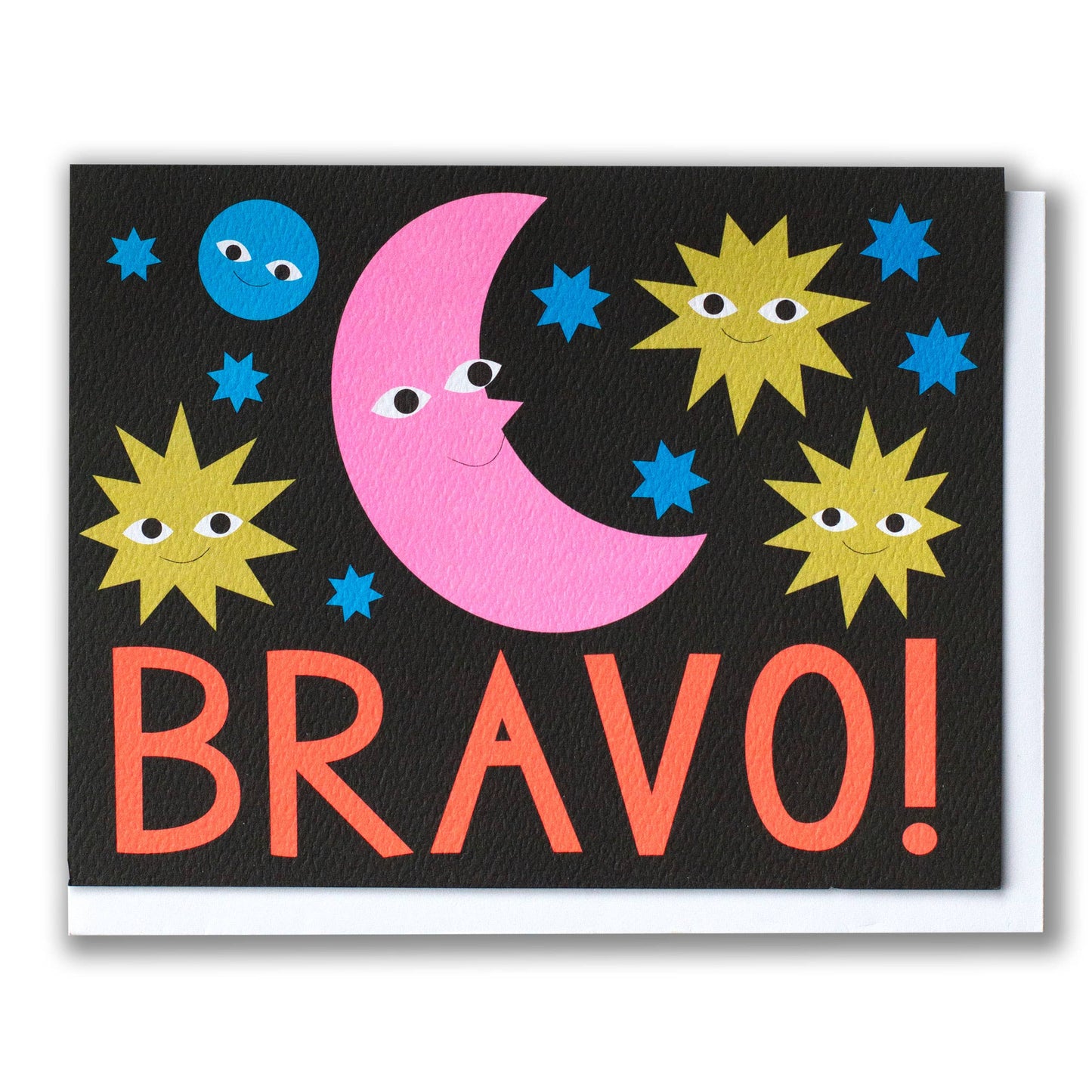 Bravo Moon and Stars Card