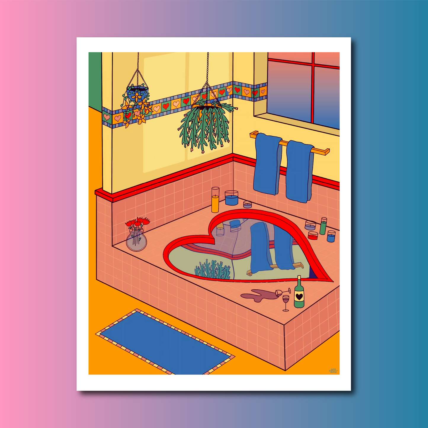 Valentine Tub print