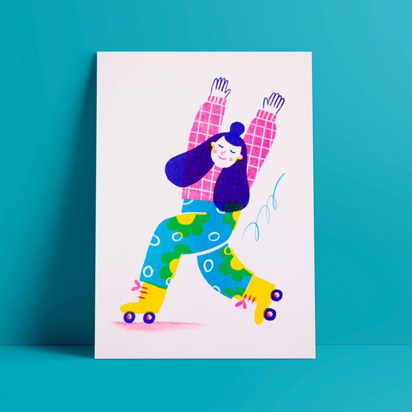 Julia the Roller Skater print