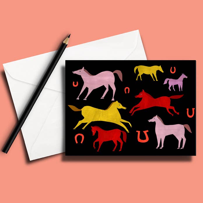 Wild Horses card