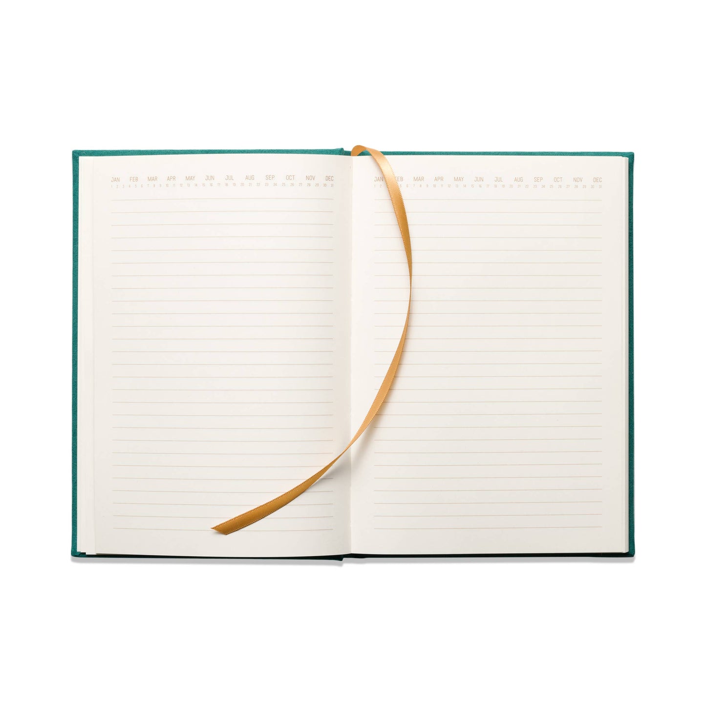 Linear Boxes Green Suede Journal