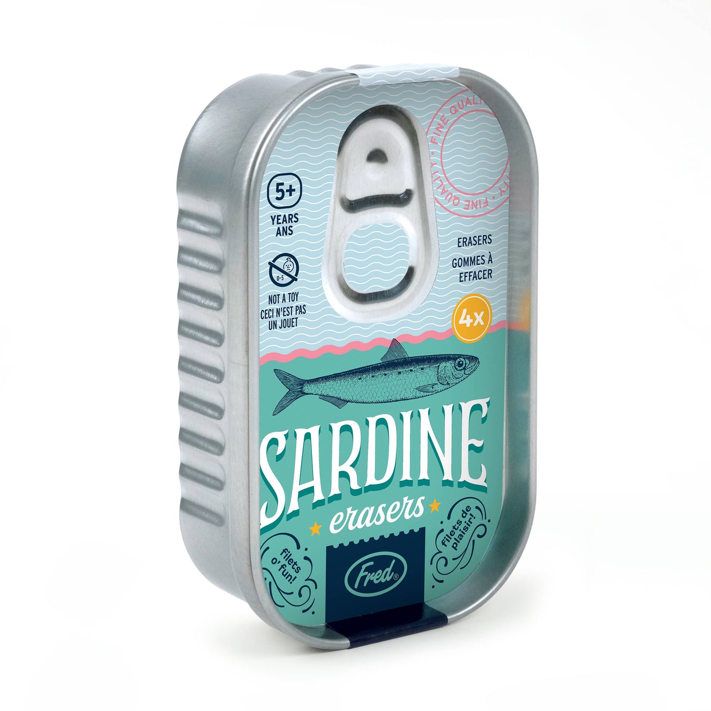 Sardine Erasers Tin