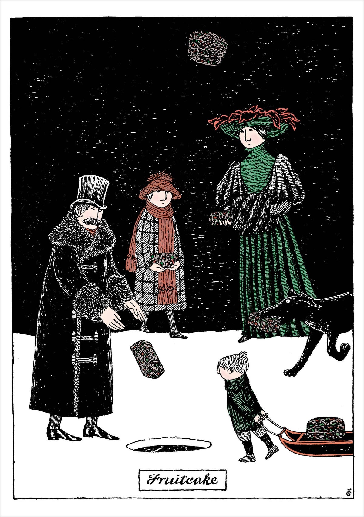 Edward Gorey Fruitcake Holiday Boxed Cards