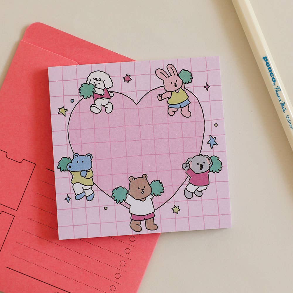 My Buddy Pink Sticky Memo Note Pad