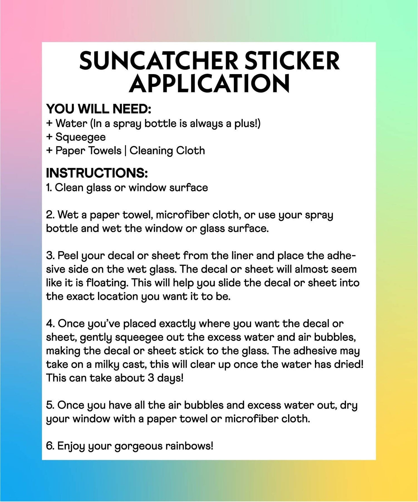 Stained Glass Window Suncatcher sticker