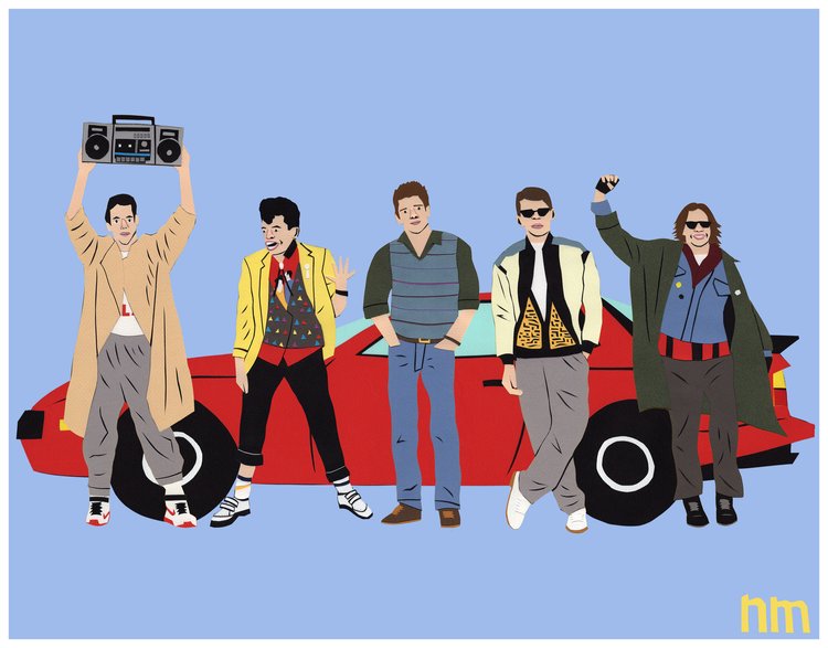 80s Boyfriends print