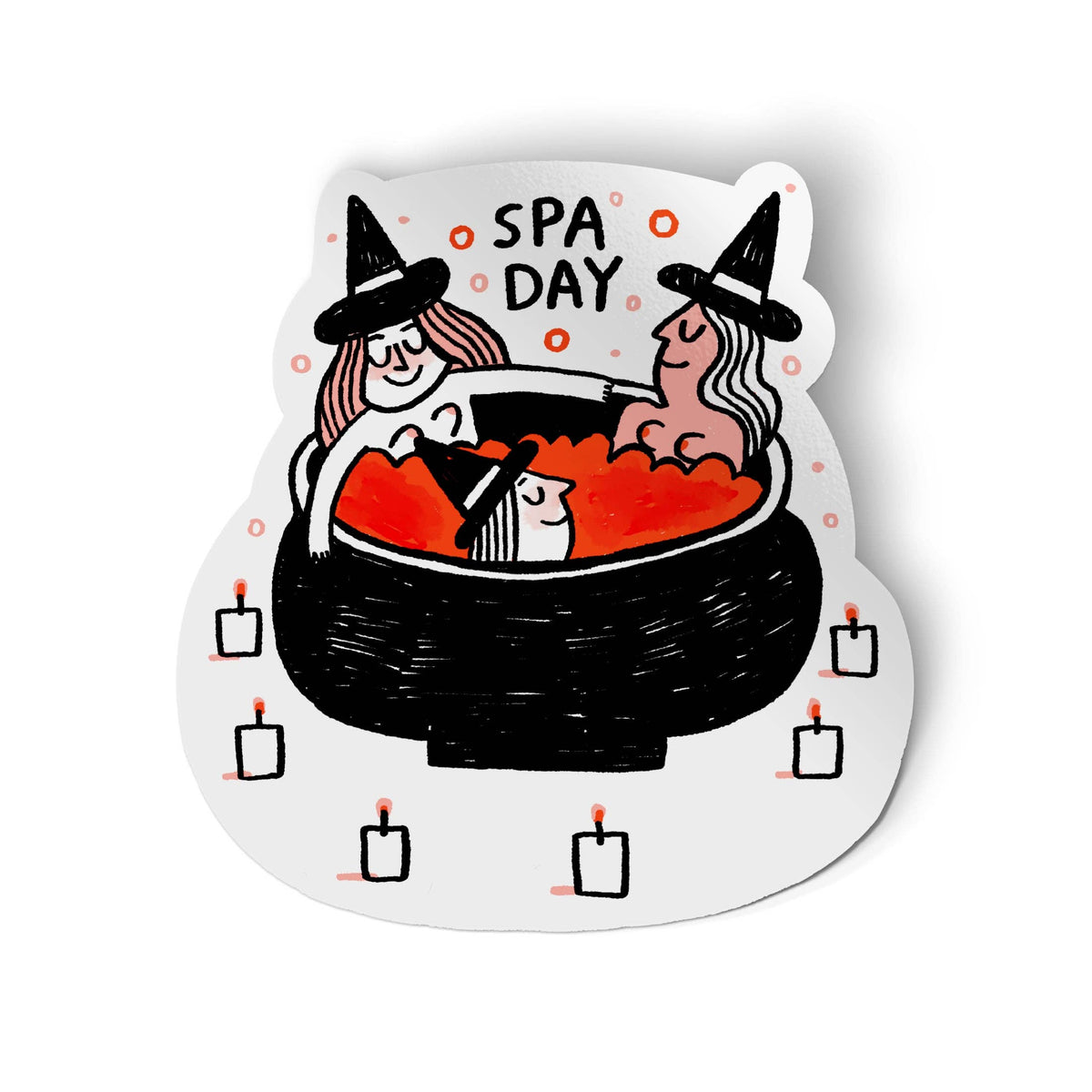 Spa Day Witches Sticker