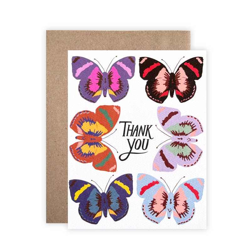 Thank You Butterflies Boxed Cards