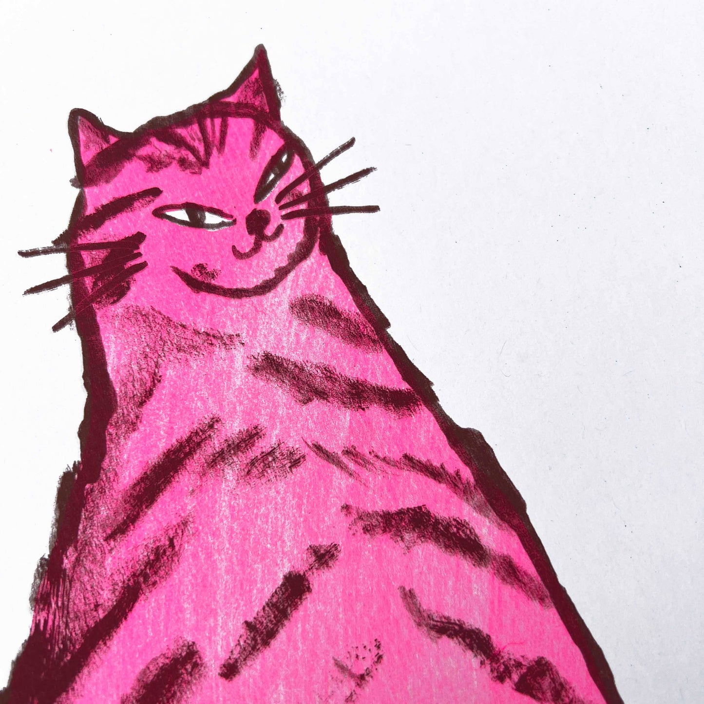 Pink Cat print