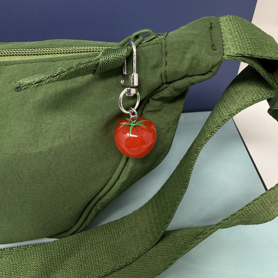 Tomato Bag Charm Keychain
