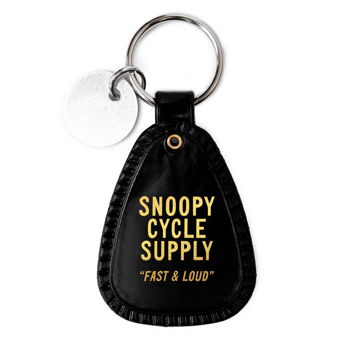 Snoopy Motorcycle Saddle Keychain