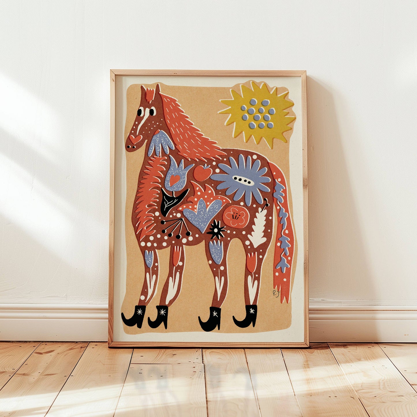 Folk Horse print