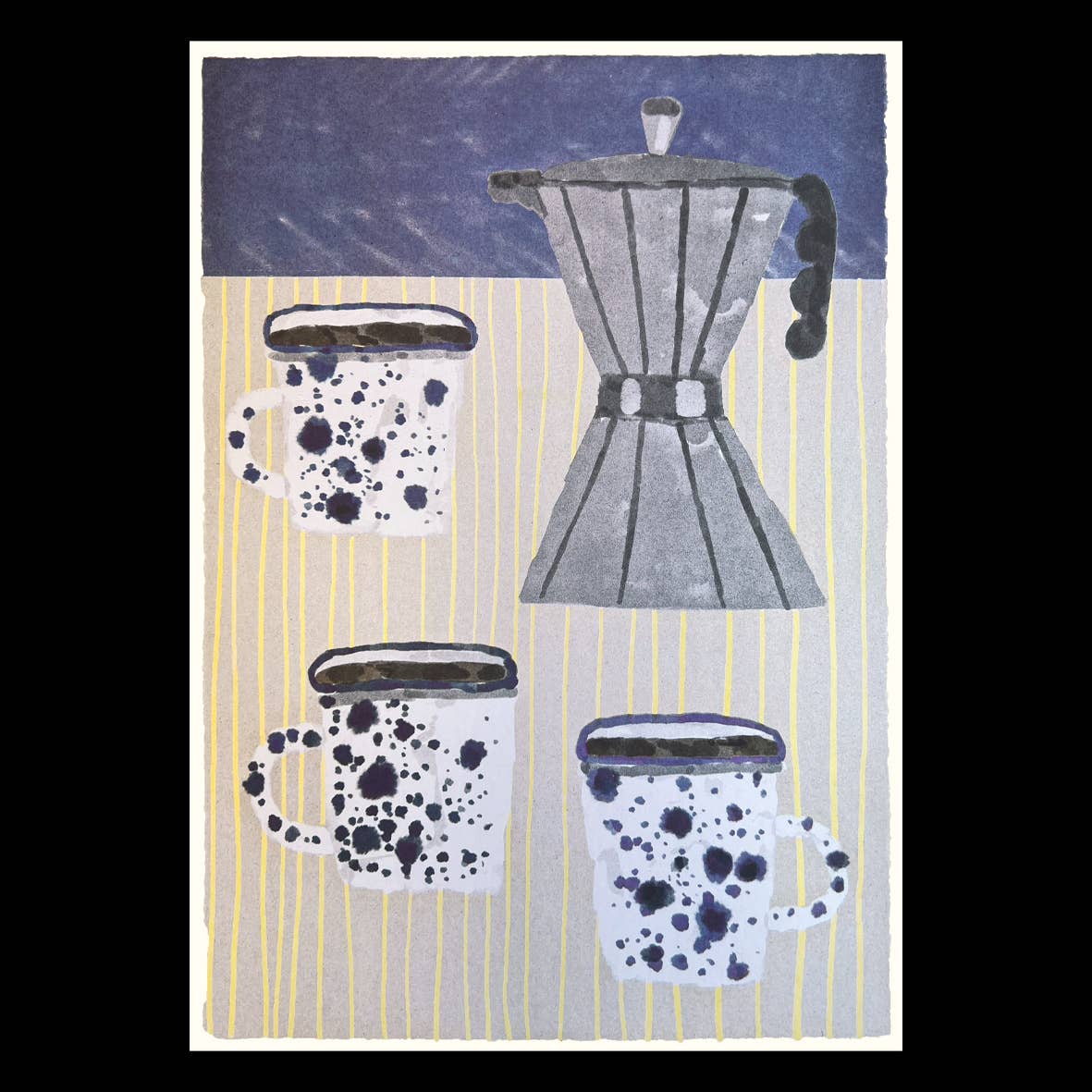 Coffee Pot and Mugs print