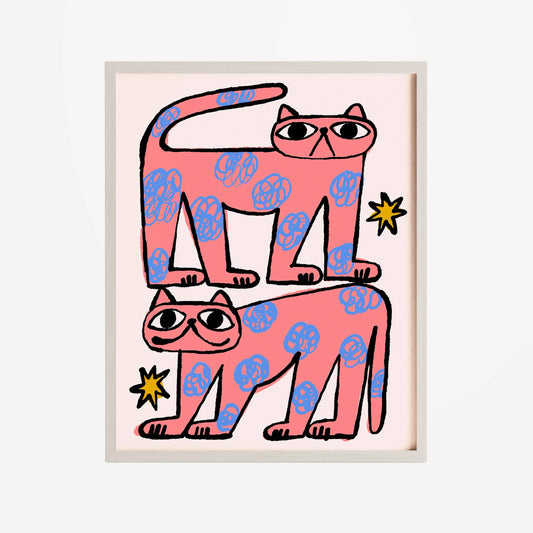 Color Me Cat print
