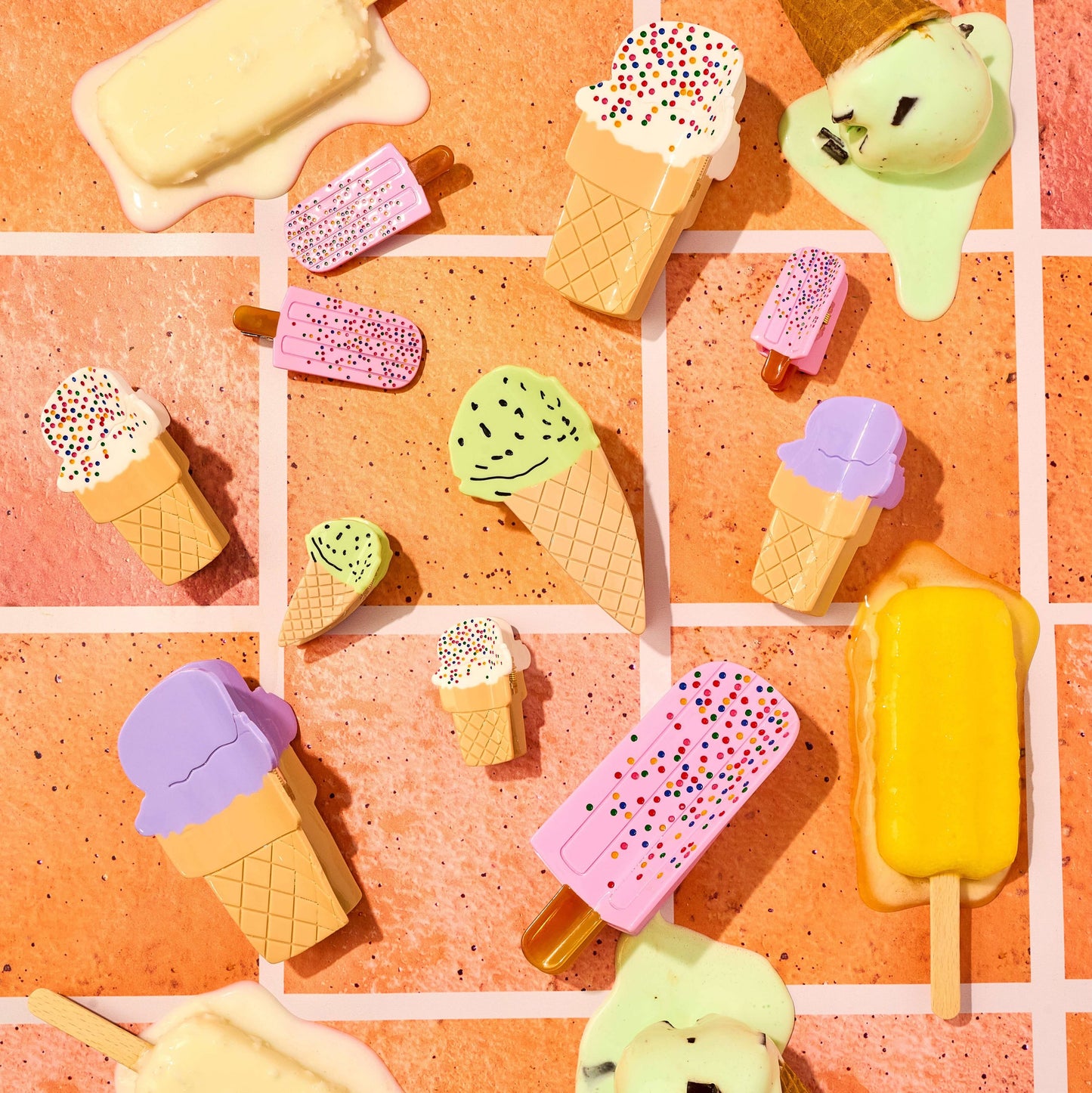 Mini Sprinkle Ice Cream Hair Claw