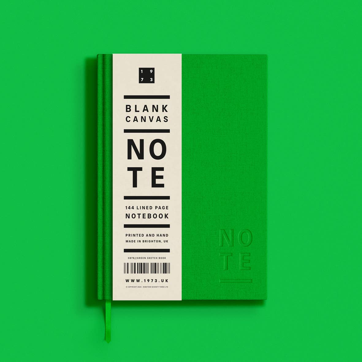 Canvas Lined A5 Notebook