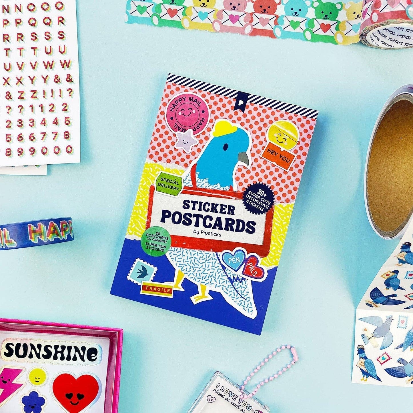 Special Delivery Sticker Postcard Book