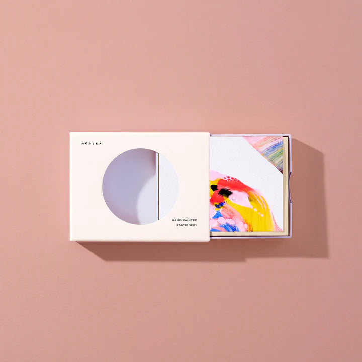 Rainbow Swirl Stationery Set