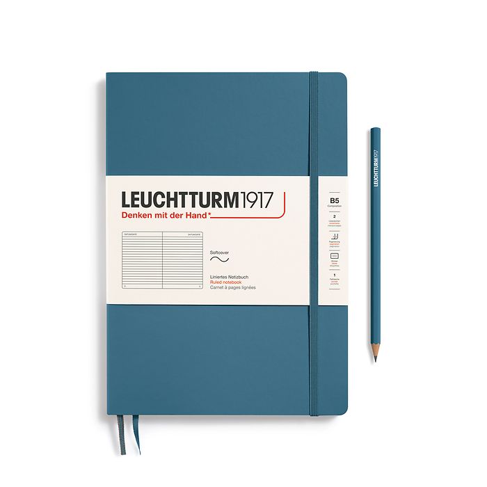 Leuchtturm B5 Composition Softcover Notebook: Ruled Pages