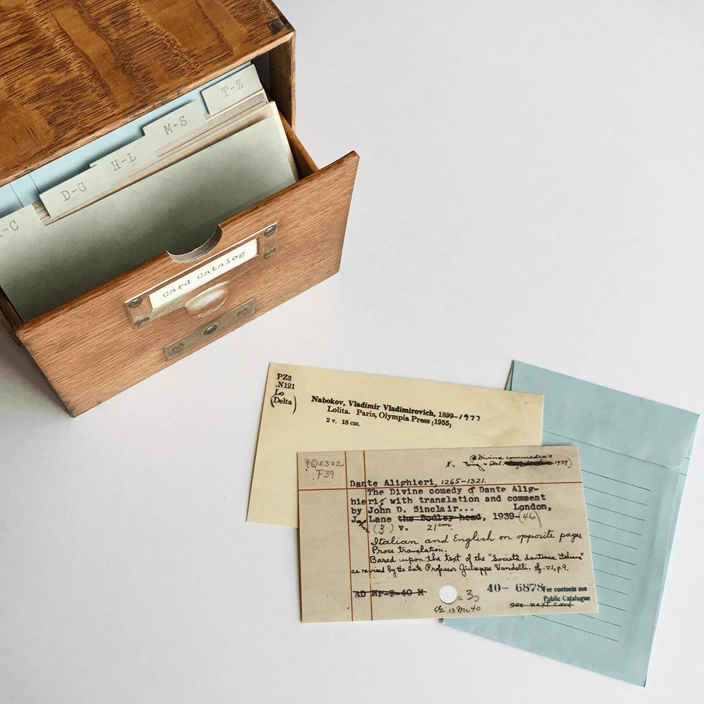 Card Catalog Boxed Cards