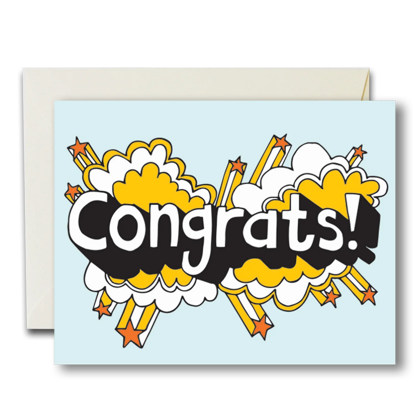 Congrats! Power Pop Blue card