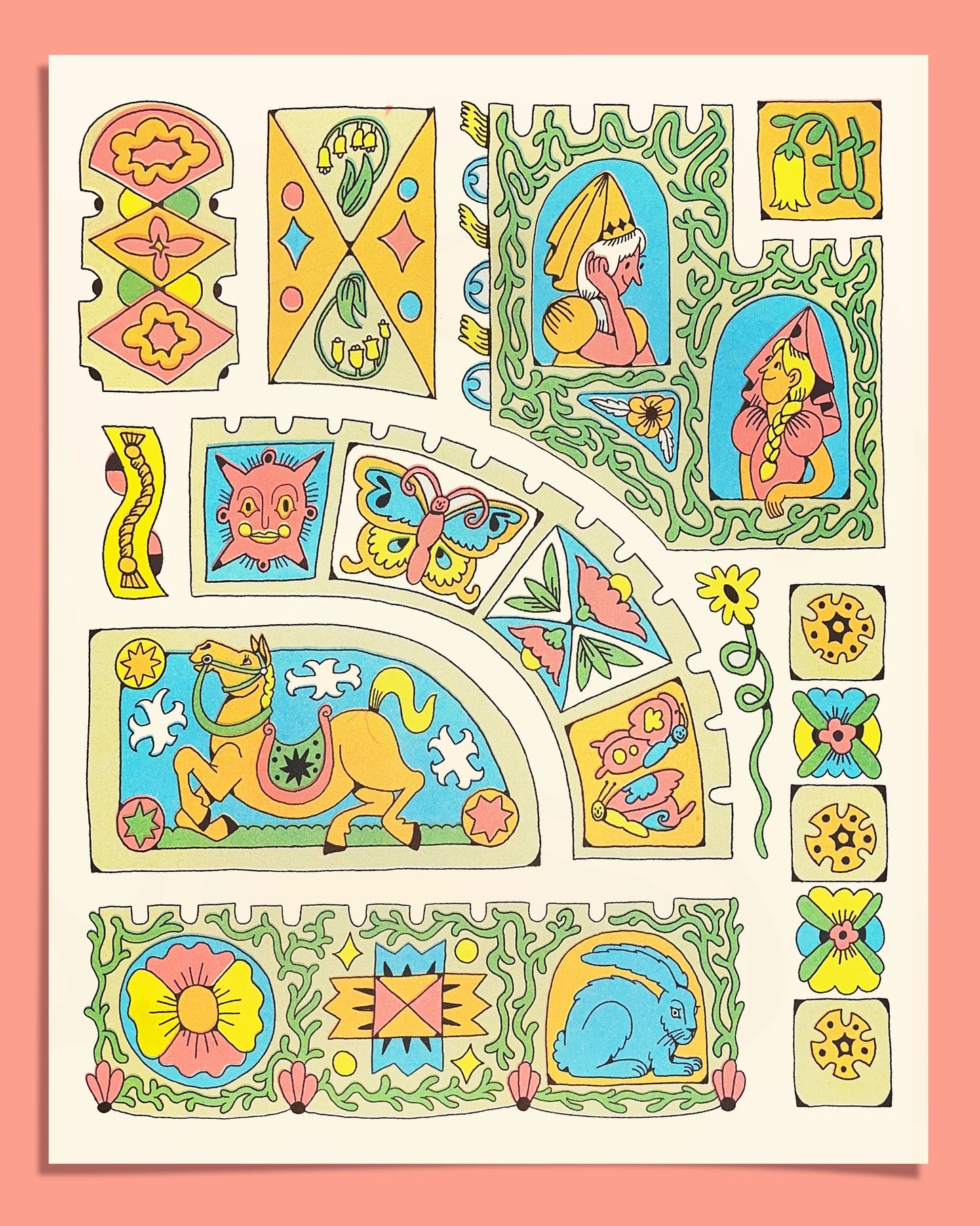 Castle Panels print