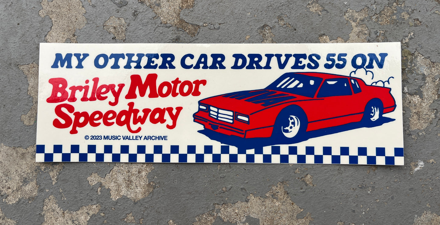 Briley Motor Speedway Bumper Sticker