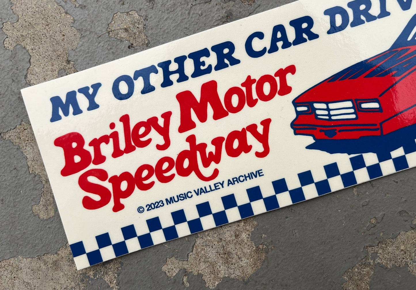 Briley Motor Speedway Bumper Sticker