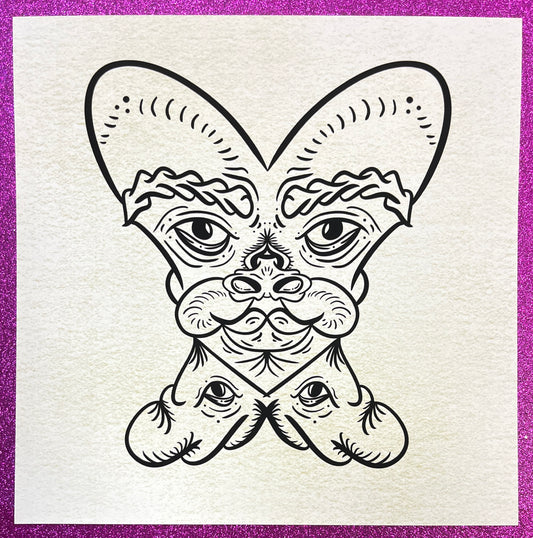 Heart Face print