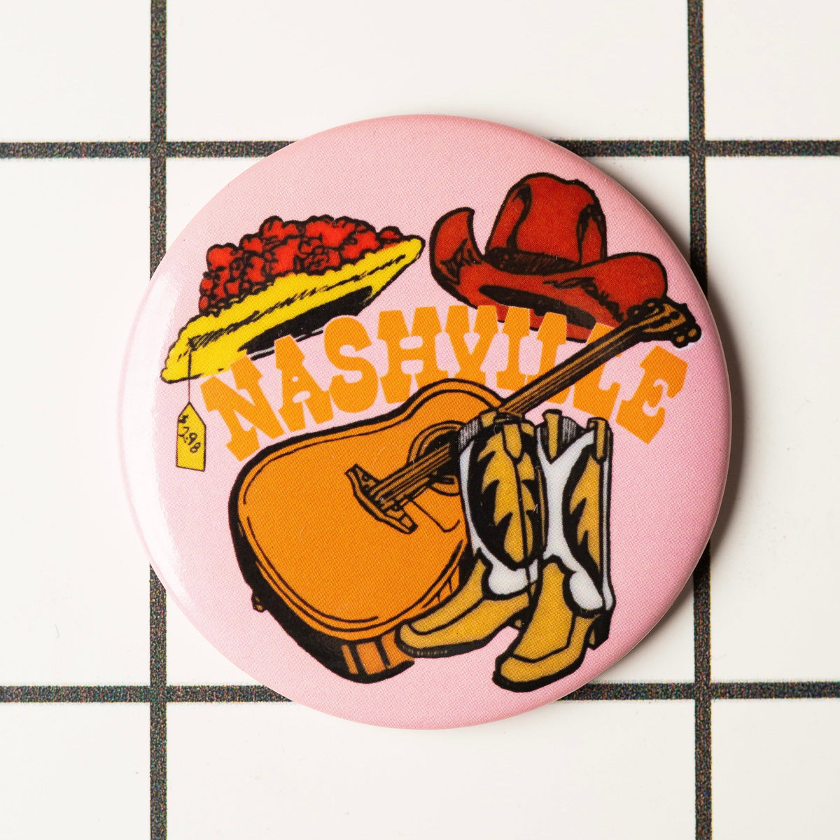 Nashville Round Magnet