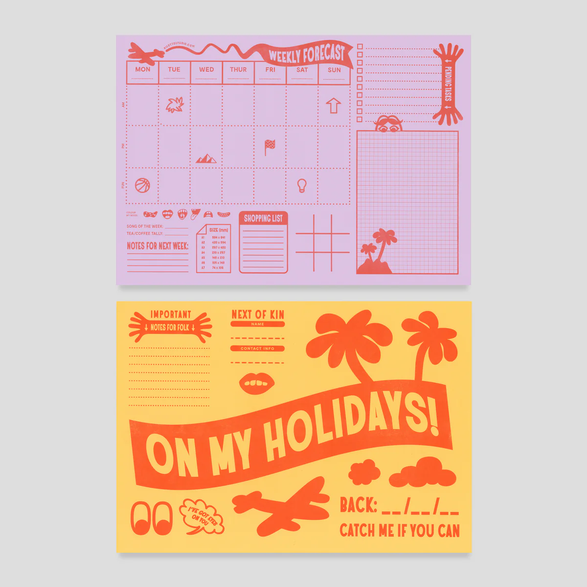 Weekly Desktop Planner