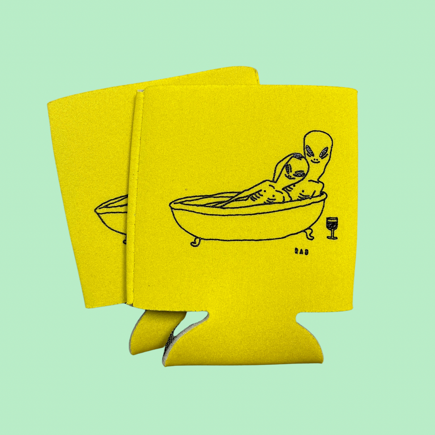Aliens in the Tub Koozie