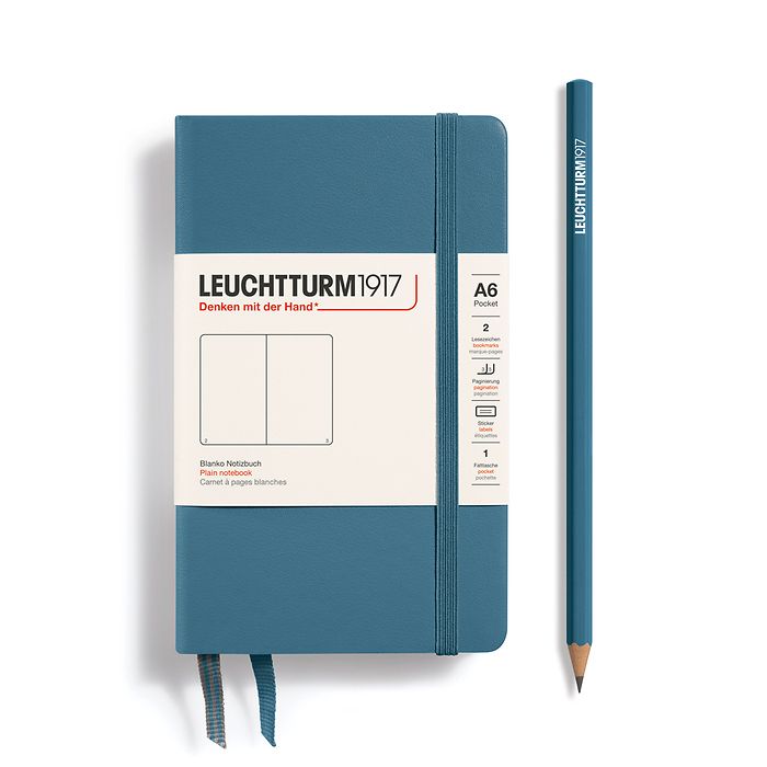 Leuchtturm A6 Hardcover Notebook: Plain Pages