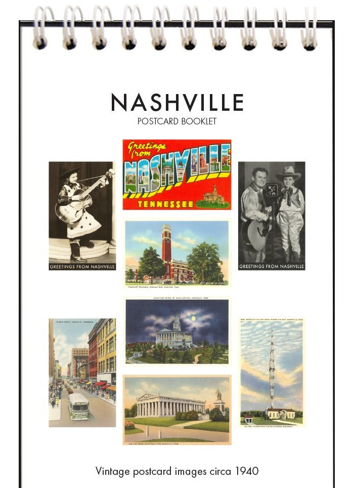 Greetings From Nashville Postcard Booklet