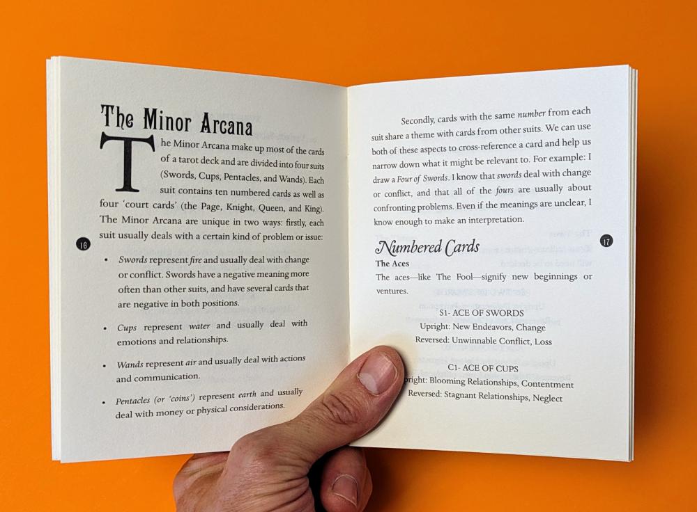 Pocket Guide to Tarot Card Archetypes Zine