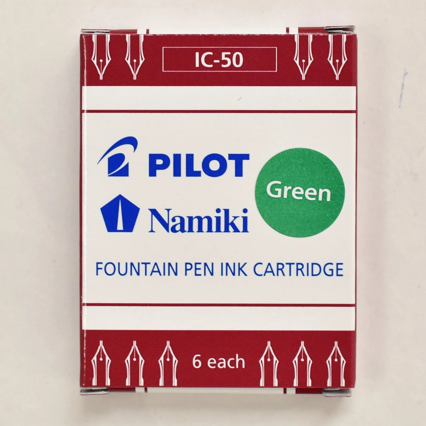 Pilot Namiki Fountain Pen Refill Ink Cartridges (6)