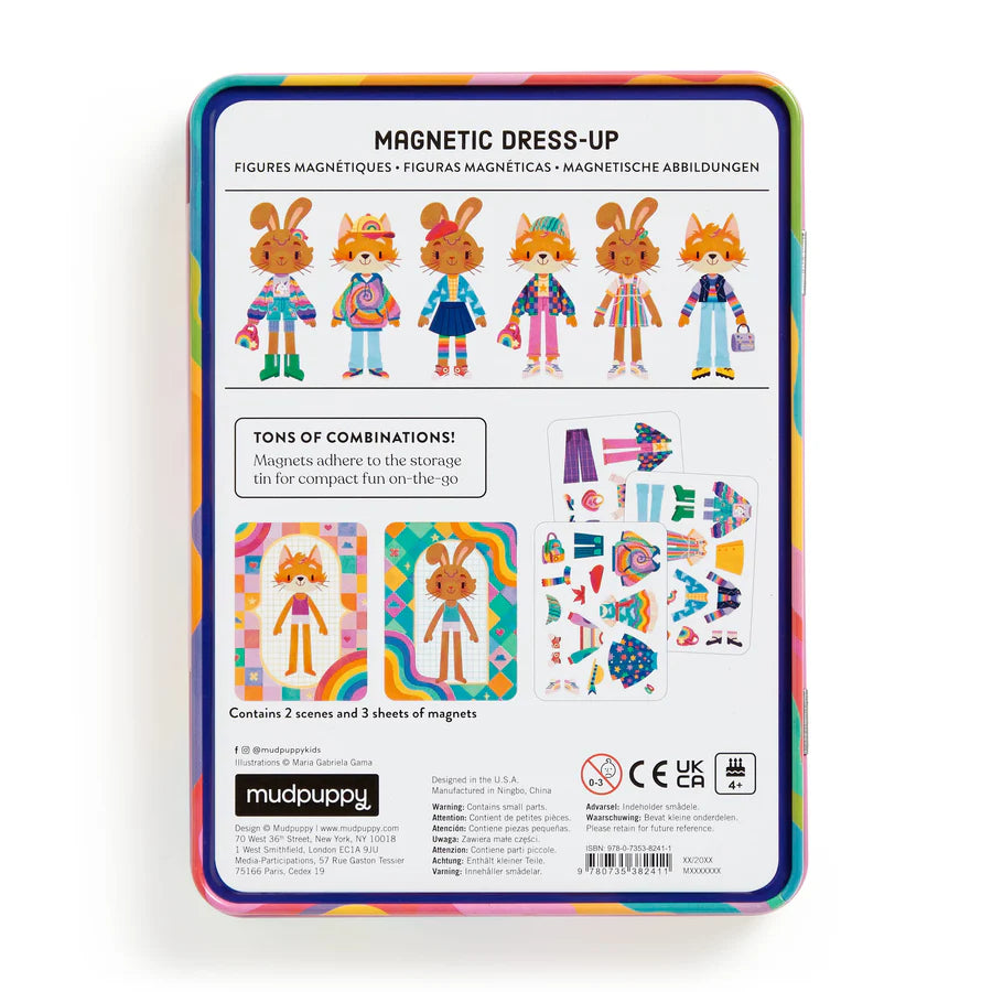 Rainbow Fashion Magnetic Dress-Up Play Set