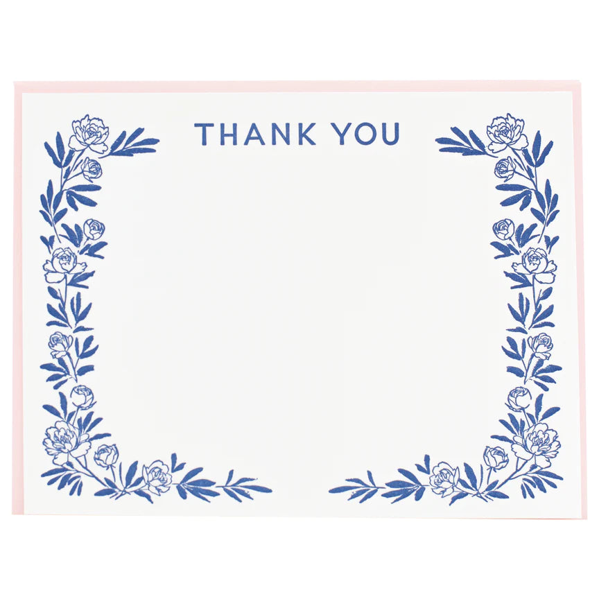 Peony Thank You Boxed Cards