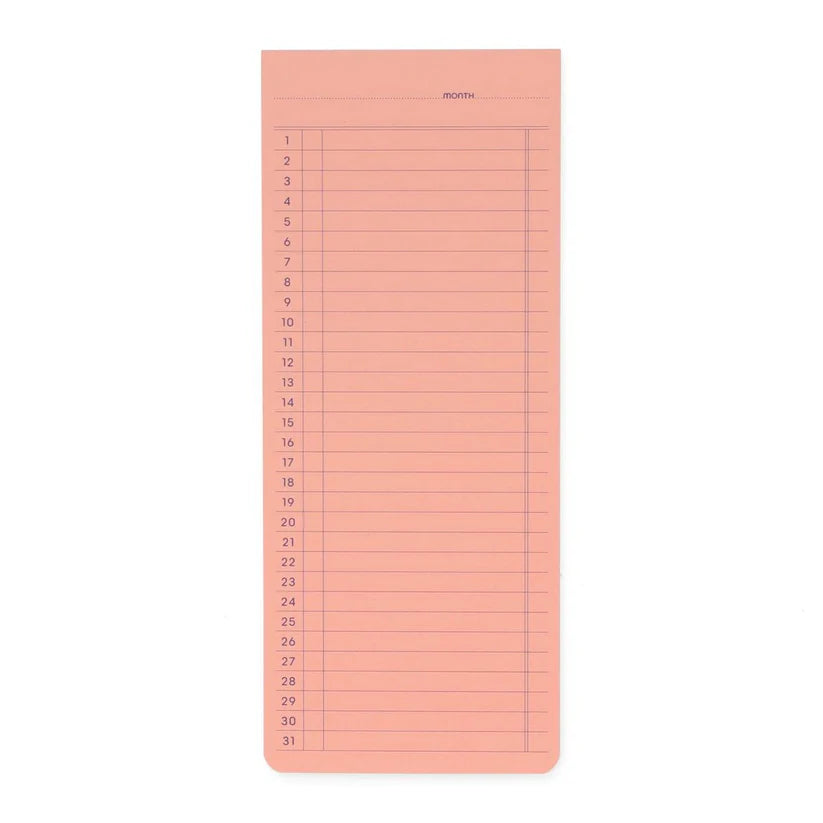 Penco Monthly Sticky Memo Pad