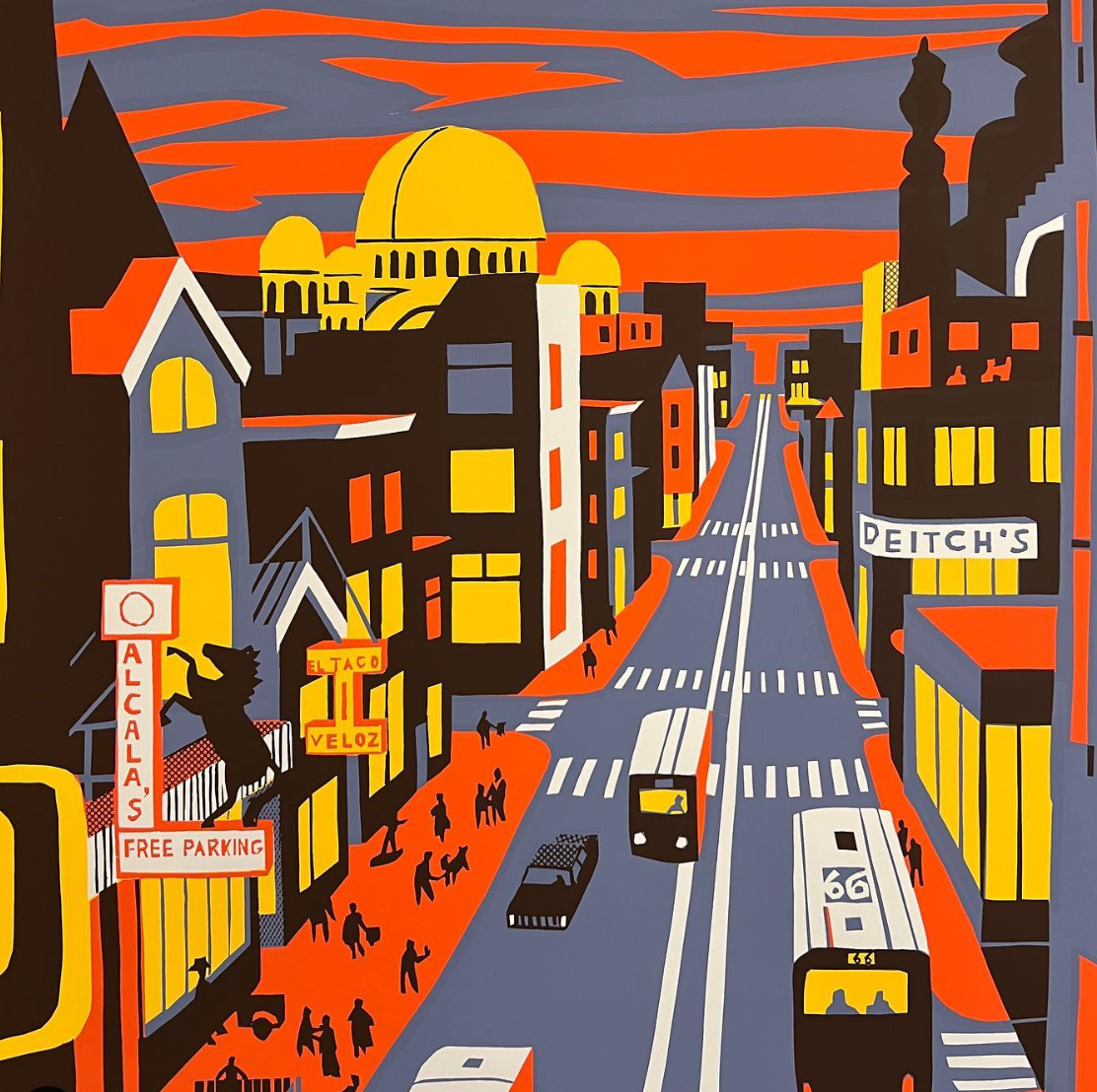 Chicago Avenue 17.5x23"