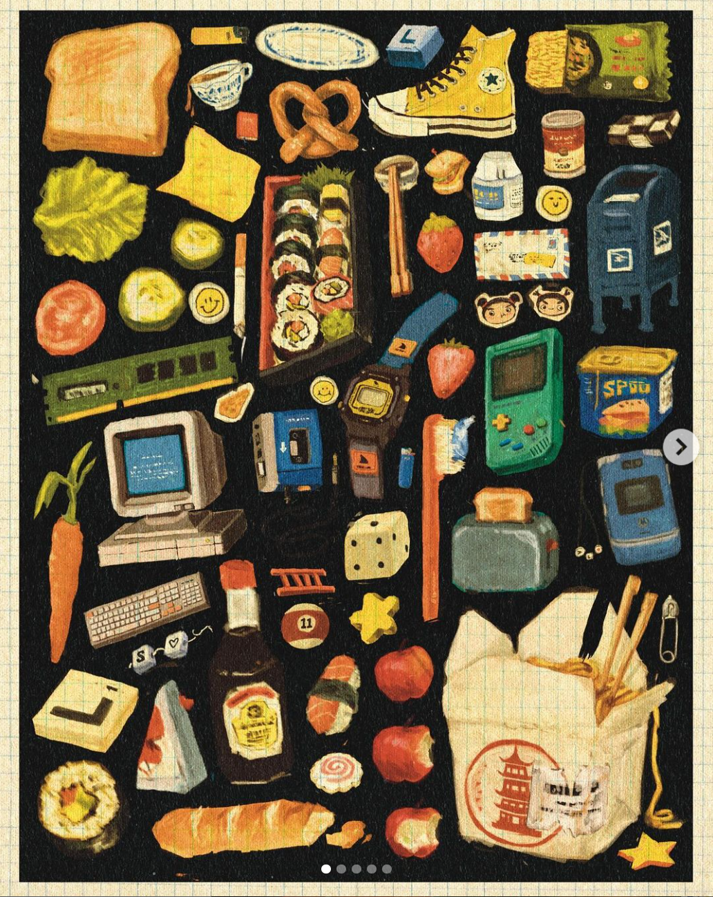 Takeout Box Goodies print