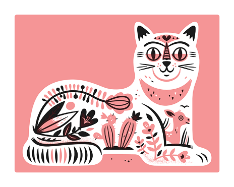 Souvenir Cat print