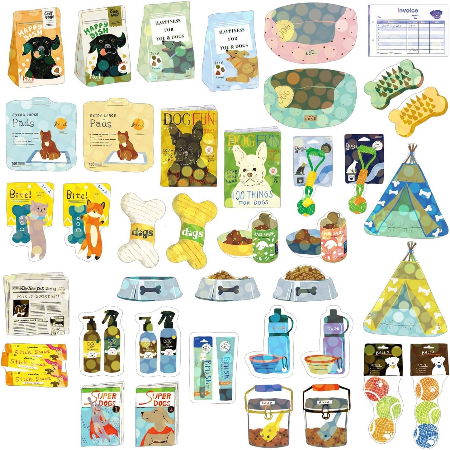 Dog Supply Stickers